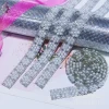 Cross-border new pearl water diamond edge strip, hot diamond patch, diamond chain, hot melt adhesive, diamond patch, DIY clothing accessories, decorative strips details Picture